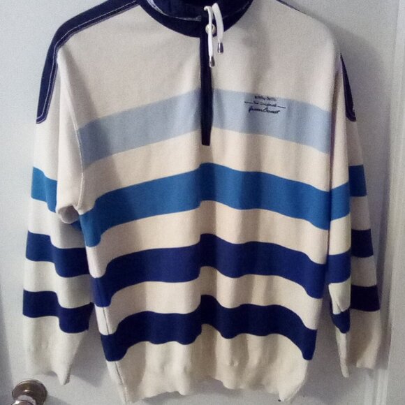 Green Coast Yachting Cotton Pullover Italy Size L - Picture 8 of 16